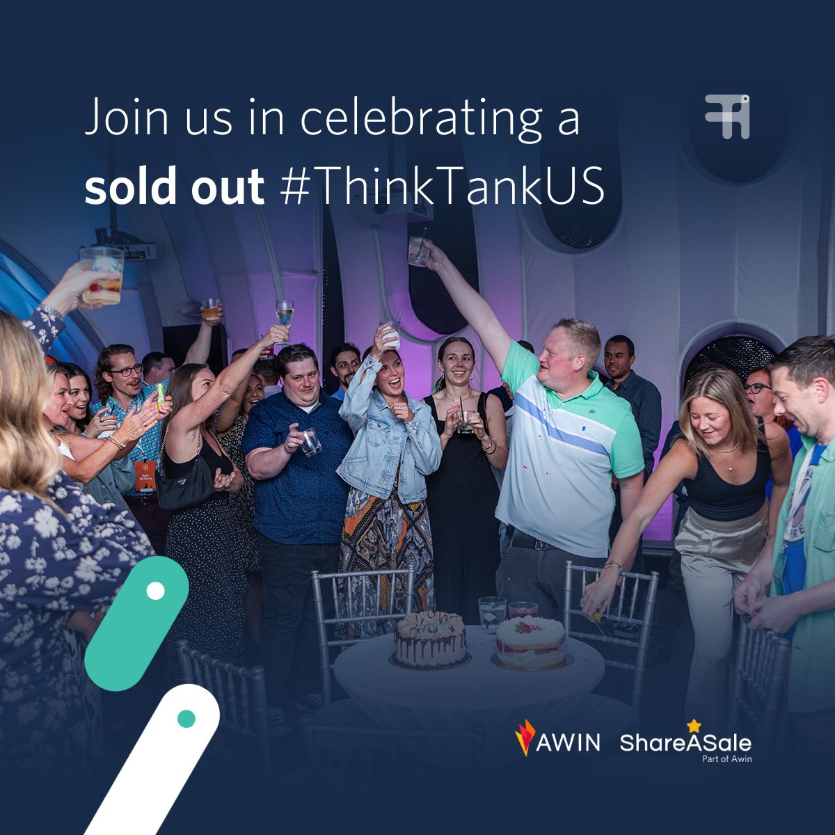 🎉 We're excited to announce that #ThinkTankUS is #soldout! Celebrate this #milestone with us and keep an eye out for more ThinkTank updates. 👀