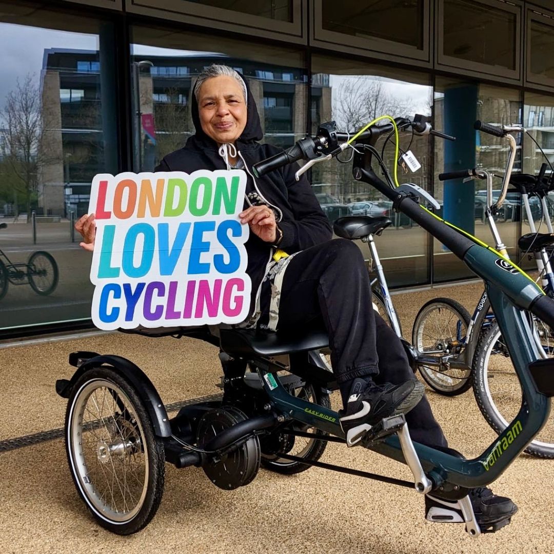 Wow, we are bowled over by Aparna’s kind words 🥰 This is what #cycling means to people - joy, freedom, connecting to others & finding a purpose. Thx @London_Cycling for coming to see the impact our #AllAbility Clubs have on the lives of Londoners. #LondonLovesCycling #Bikeworks