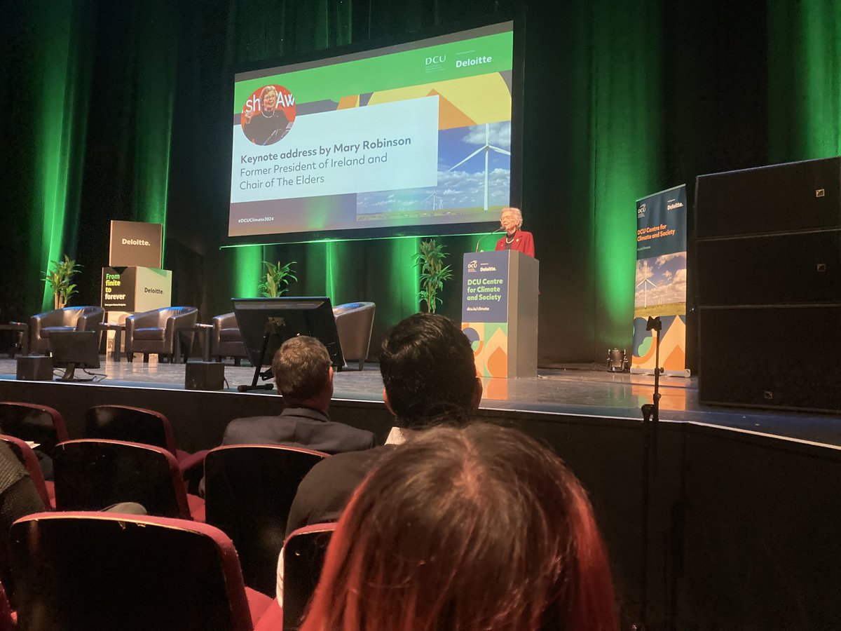 @DCUClimate @cypbiodiversity Hearing  participants from the Children and Young People's Assembly on Biodiversity
@cypbiodiversity and #MaryRobinson speak about climate and #JustTransition in the one morning was quite inspirational. @dcu #DCUClimate2024