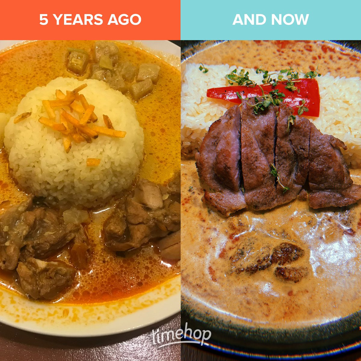 Timehop見てたら、ちょうど5年前の今日ツナパハ食べてた🍛そして今日もRスリランカ連れてってもらいました✌️