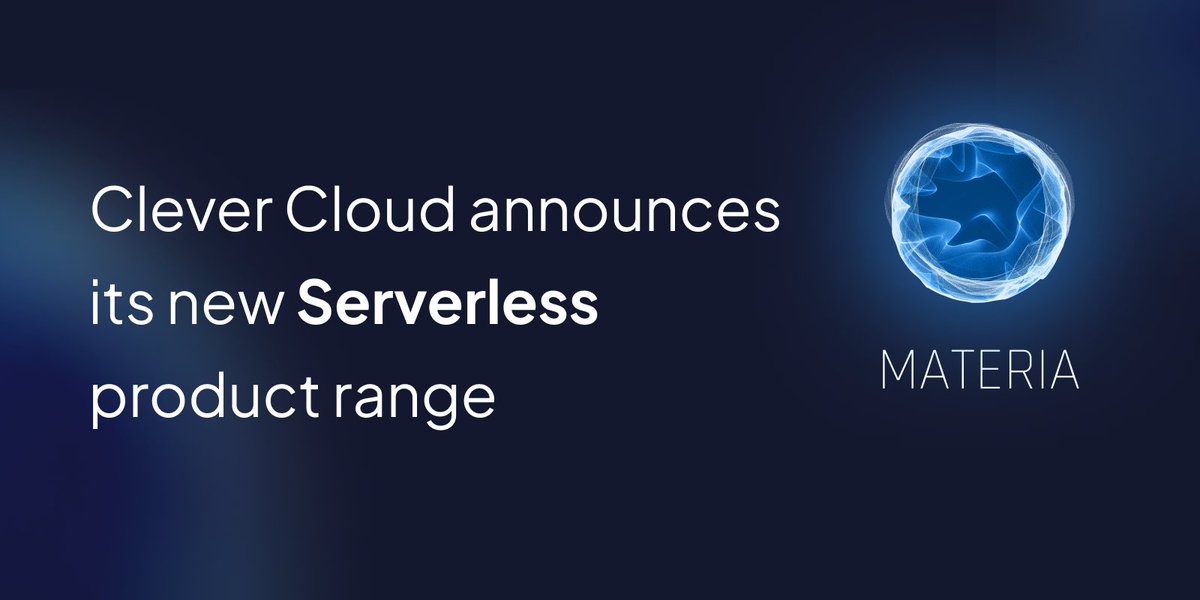 clever_cloud's tweet image. 1/6 [NEWS] 🎉 After years of R&amp;amp;D, we are very proud to present #Materia, our new range of serverless products, at @DevoxxFR !

😍 The 1st available product will be MateriaDB KV, our serverless &quot;Key-Value&quot; database. 
 clever-cloud.com/blog/company/2…