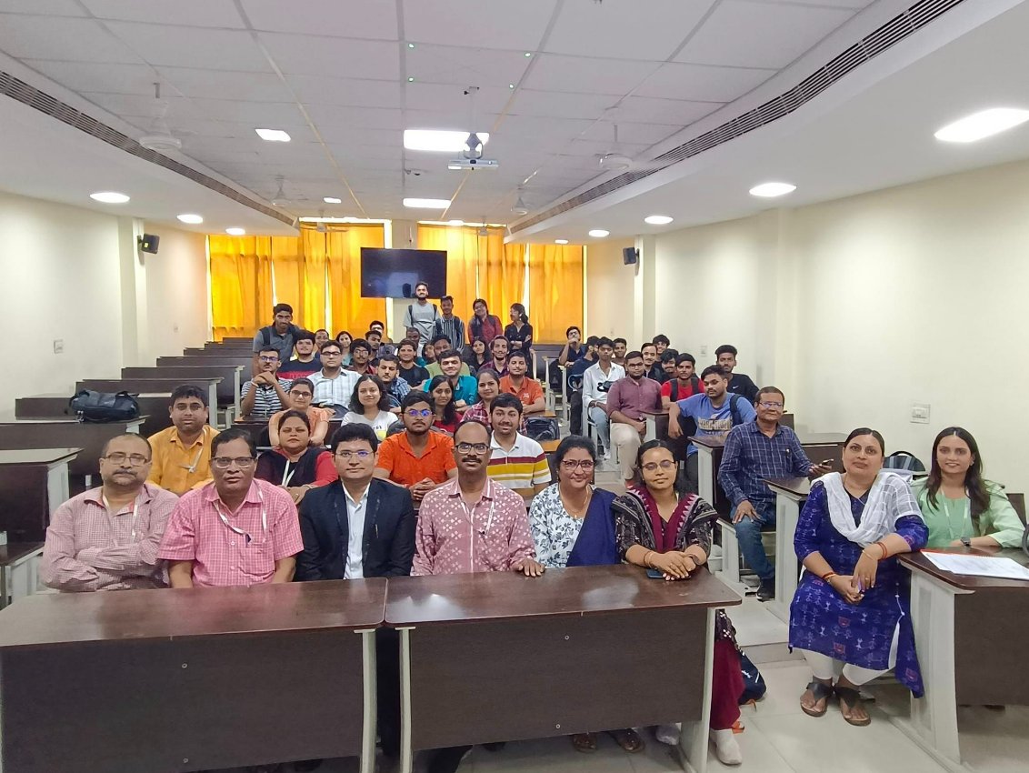 KiitSoe's tweet photo. SoEE, KIIT  organized an Alumni Talk on " Empowering Engineering Minds: Unveiling Right Strategies for Goal Achievement."Mr. Pankaja Sahu,2012 batch, Asst. Director, Department of Telecommunication, Govt.of India motivated the students how to achieve goal in life. https://t.co/rSXoVL0rqJ