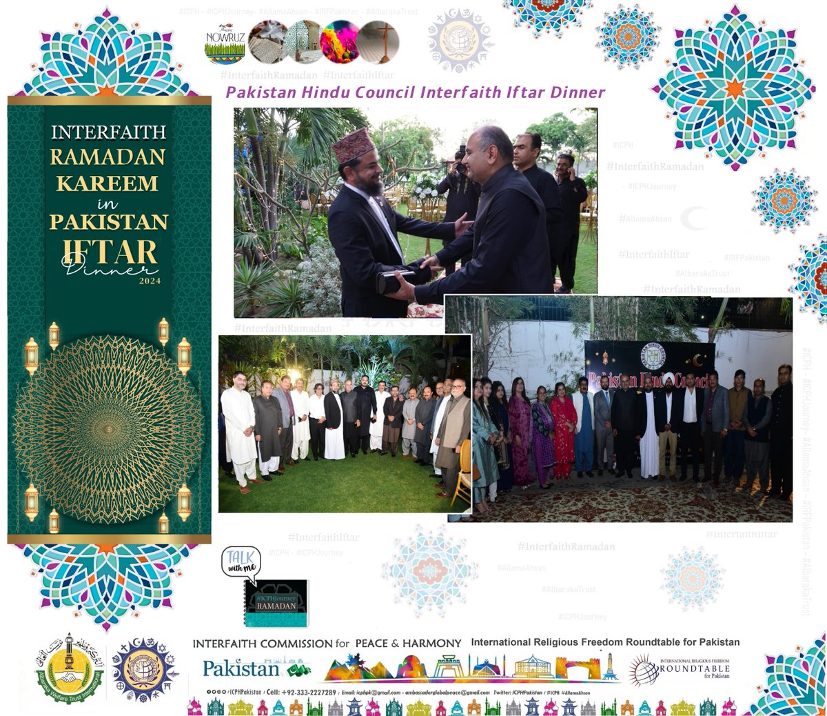 " #HUMANITY &amp; #INTERFAITHHARMONY "
#Pakistan during #RamadanKareem
We highlighting values of inclusion #INTERFAITHRAMADAN 2024
<a href="/PhcPakistan/">Pakistan Hindu Council</a> <a href="/RVankwani/">Dr. Ramesh Vankwani</a>

Promoting #Love #Unity &amp; #Harmony with #InterfaithIftar.
From #ICPH #IRFPAKISTAN
#Karachi #Christian #Hindu #Sikh #Parsi #Sindh