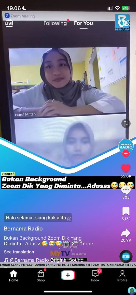 tanyakanrl's tweet photo. 💚 CAPE BGT HAHAHAHA alifa lu bener-bener dah 😭😭😭 https://t.co/if3WtNez40