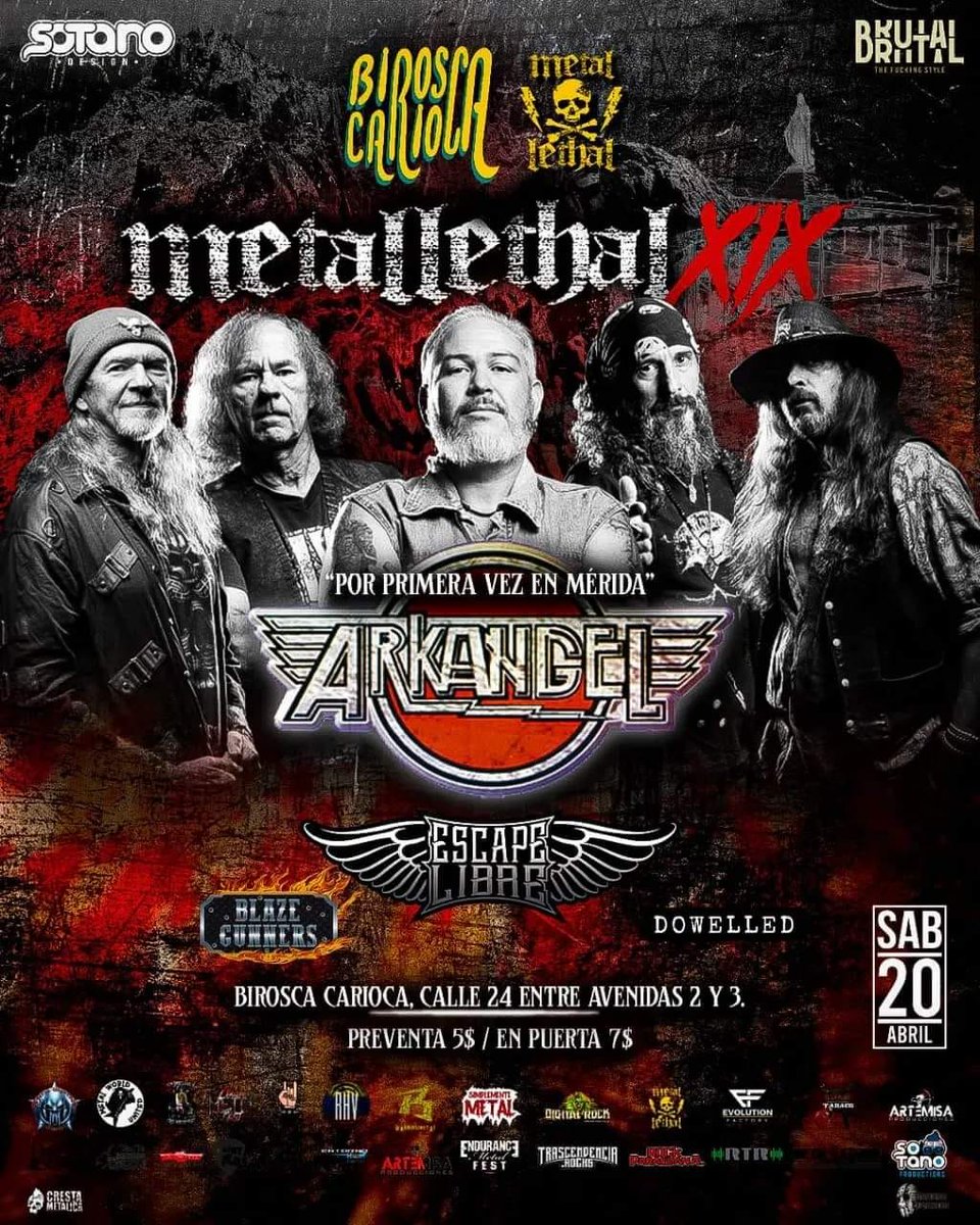 CrestaMetalica's tweet photo. Arkangel desciende sobre Mérida en su gira "Aeternus MMXXIV" https://t.co/ywq0uQ9TGb #NoticiasCresta #CrestaNoticias #AgendaCresta #Noticias #Entretenimiento #Eventos #Música #PublicidadCresta https://t.co/aqrs9w5Ihg