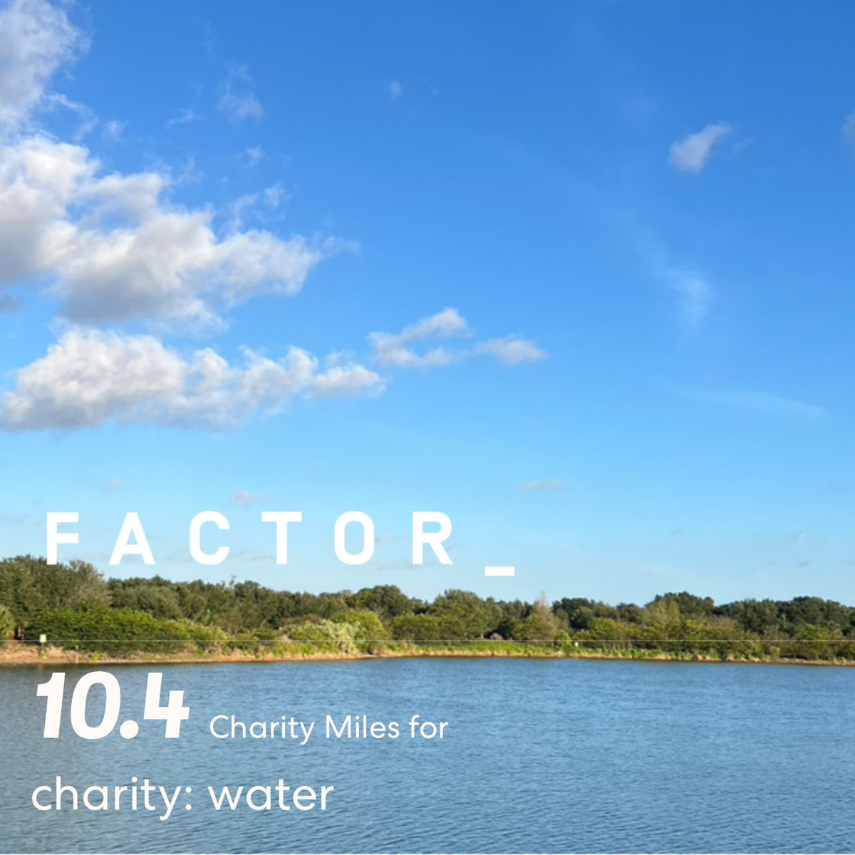 10.4 ⁦@CharityMiles⁩ Miles for ⁦@charitywater⁩ : water. Thanks to everyone who has sponsored me!
miles.app.link/e/OfJcOTqgQIb