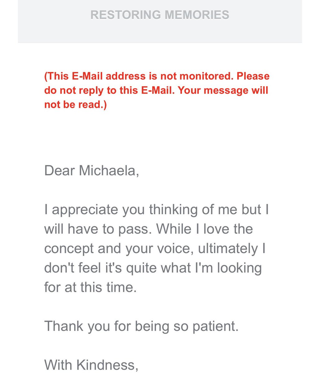 Woke to a pass on a query, but also a compliment on voice 😍 

This is a positive bc in my last revision, I focused HARD on finding my true voice. I’d struggled as a writer to make my voice stand out on any page at first. Grateful for some validation 🥹

#amquerying 
#writer