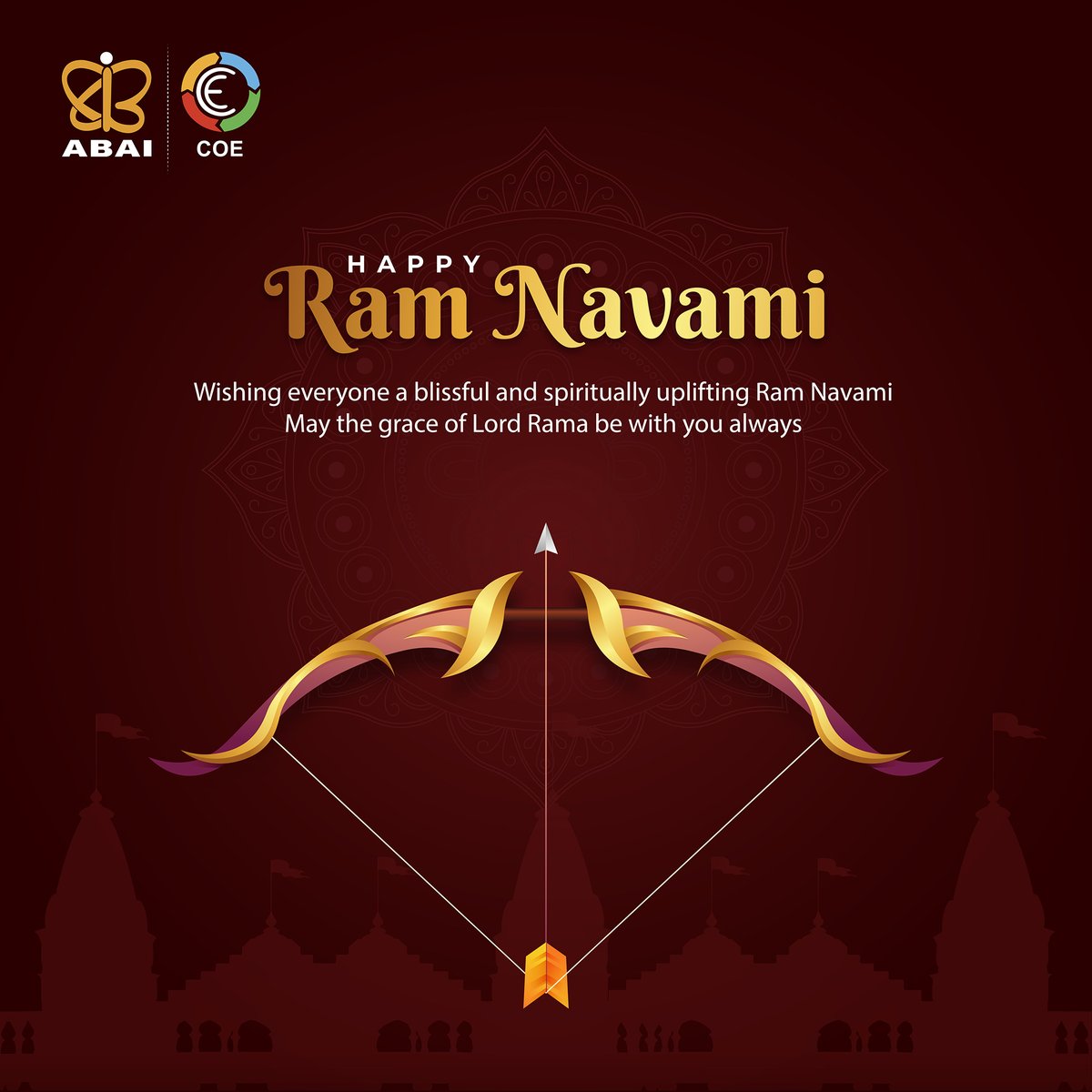Sending warm wishes and prayers on the divine occasion of Ram Navami.
May Lord Rama bless you with happiness and prosperity.

#Ramnavami #COE #ABAI #AVGC #karnataka #explorepage #ABAISTUDIOS #VisualEffects #CenterOfExcellence #occasiionseason #festivalseason #ramnavami2024