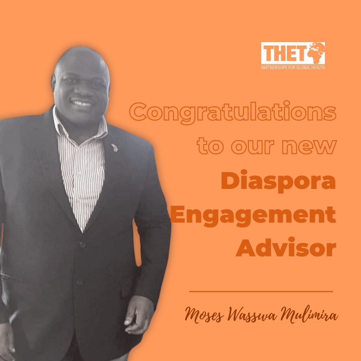 We're delighted to welcome Moses Mulimira as our new Diaspora Engagement Advisor! With extensive experience in #globalhealth and #diasporaengagement, Moses joins us on secondment from @NHSEngland. Grateful for this #partnership as we continue our #ExpertsInOurMidst work.
