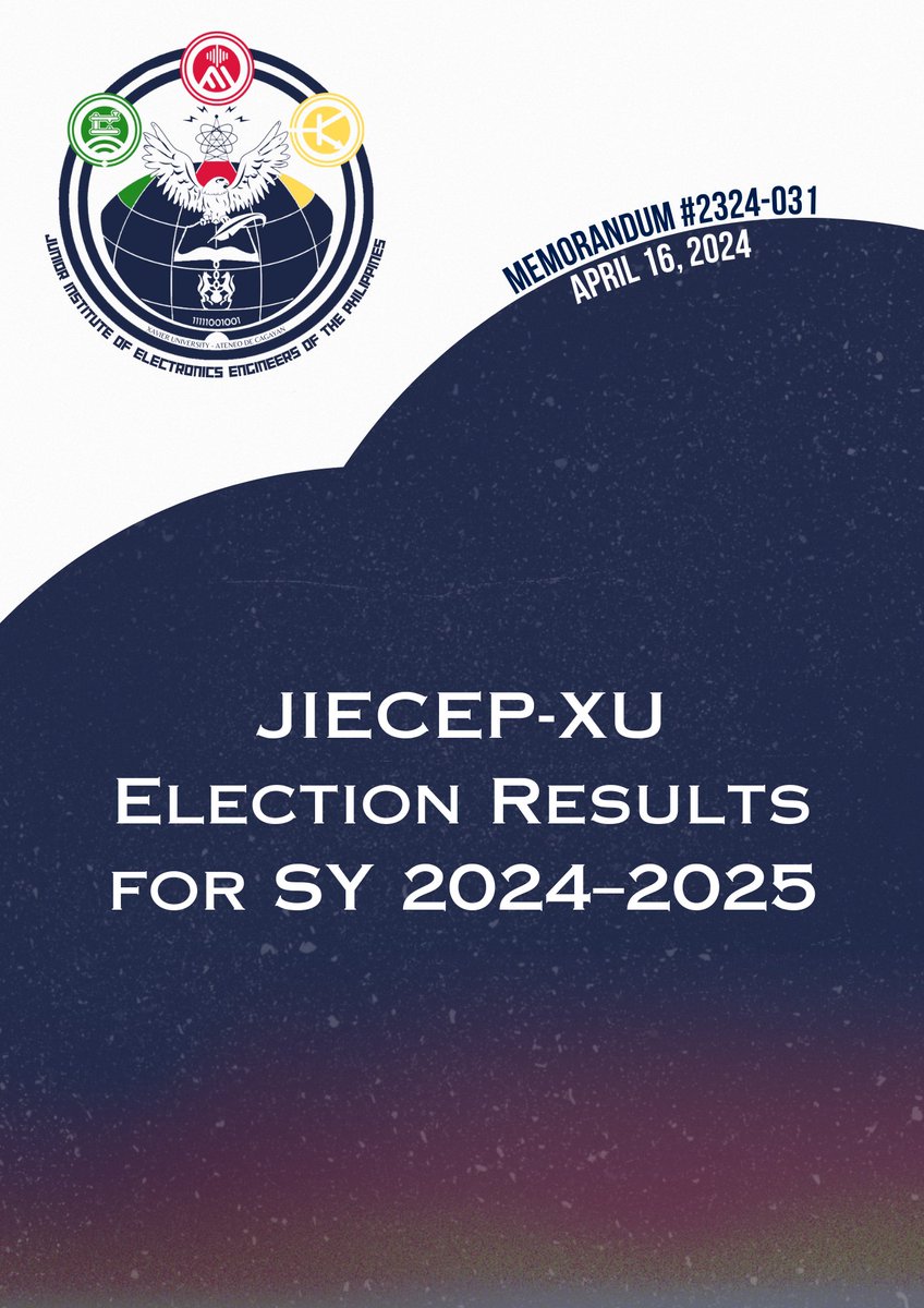 JIECEPXavier's tweet photo. [READ]

Memorandum 2324-031: JIECEP-XU Election Results for SY 2024–2025

JIECEP-XU Memoranda: https://t.co/oXgtiJpDL0 https://t.co/wNdMHOg8NZ