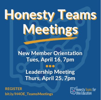 TONIGHT at 7pm ET You're Invited! Want to advocate for honest education in your community? Attend the Honesty Teams New Member Orientation meeting! RSVP here: bit.ly/H4OE_TeamsMeet…