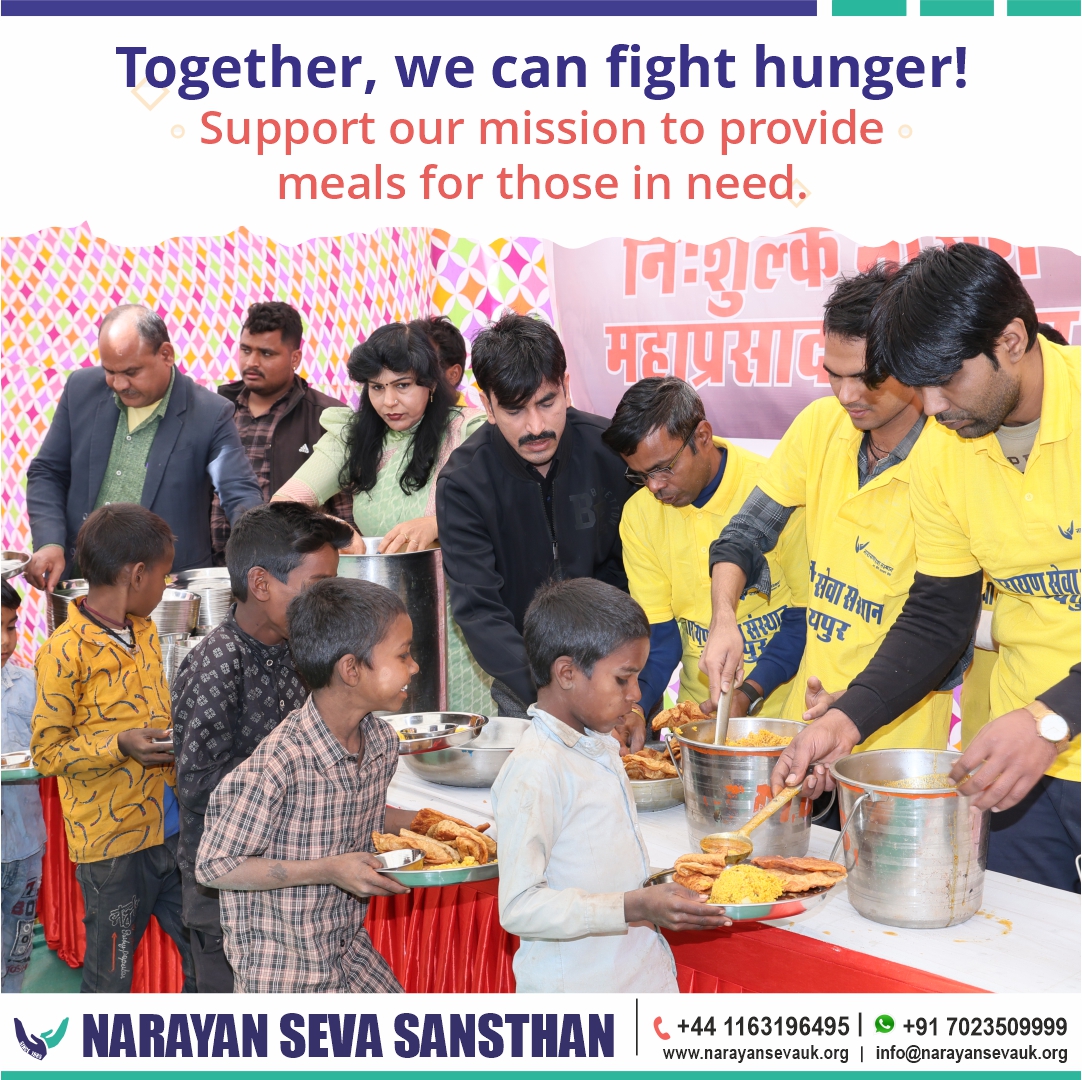 Join us in alleviating hunger and supplying food to underprivileged families. Your contribution makes a difference!
.
.
#NarayanSevaSansthan #endhunger #charity #hunger #foodbank #feedthehungry #fighthunger #food #donation