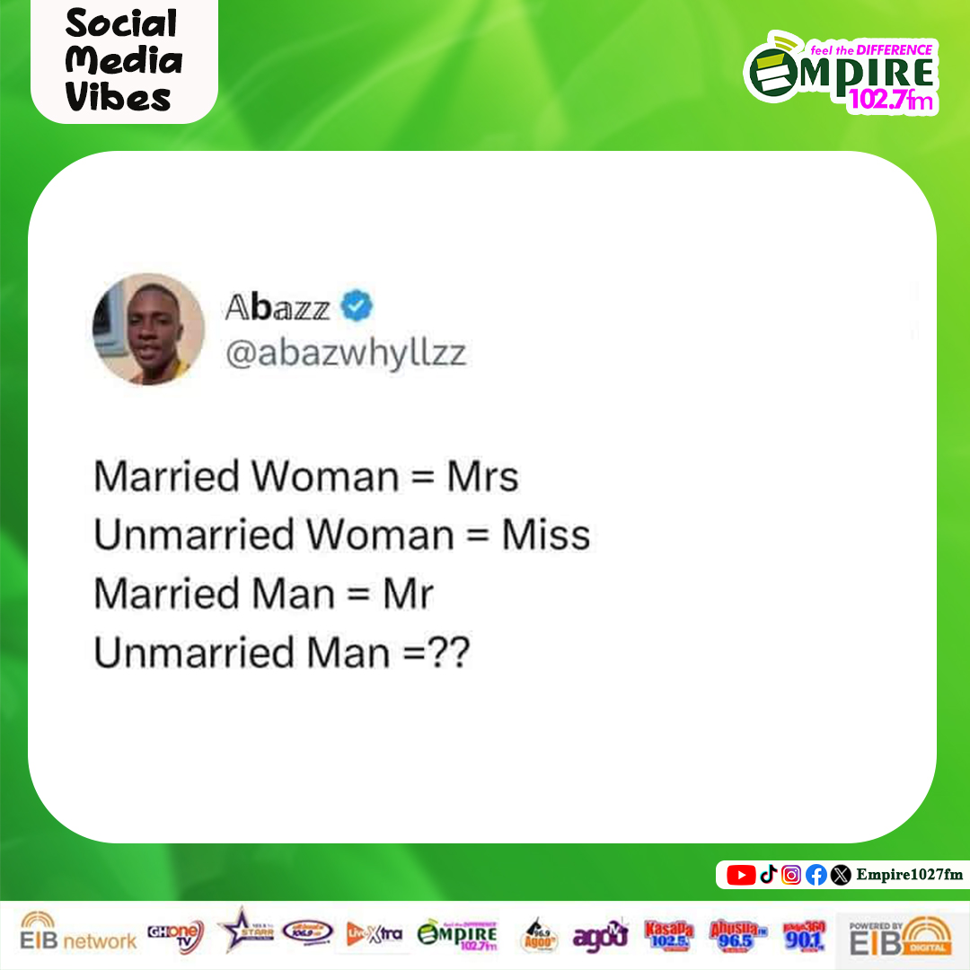 Unmarried Man??
#empirefm