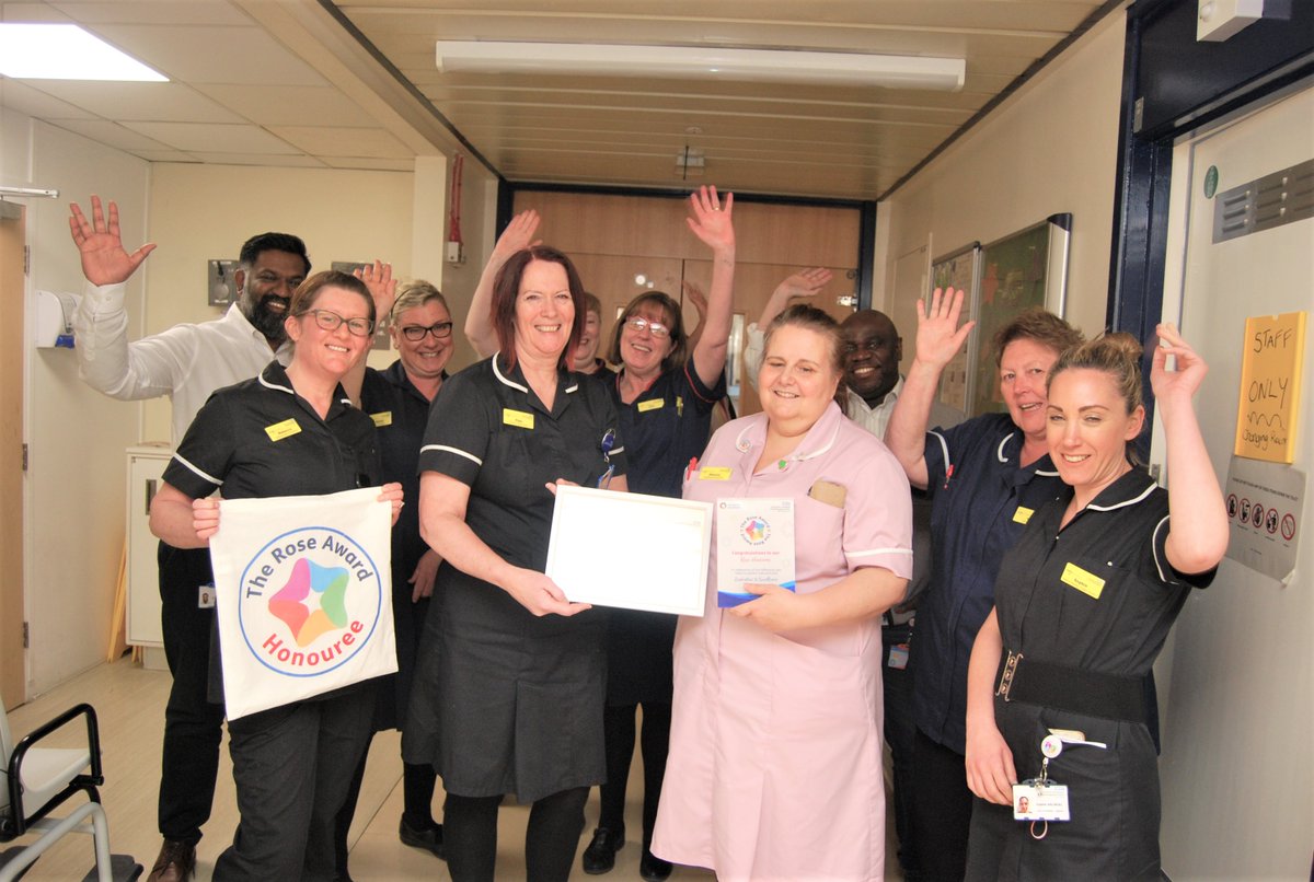 One of amazing healthcare assistants, Sharon Armour, from Barnwell C Ward, has received one of the hospital’s first ROSE Awards recognising her outstanding kindness and support. For more see: kgh.nhs.uk/news/rose-awar…