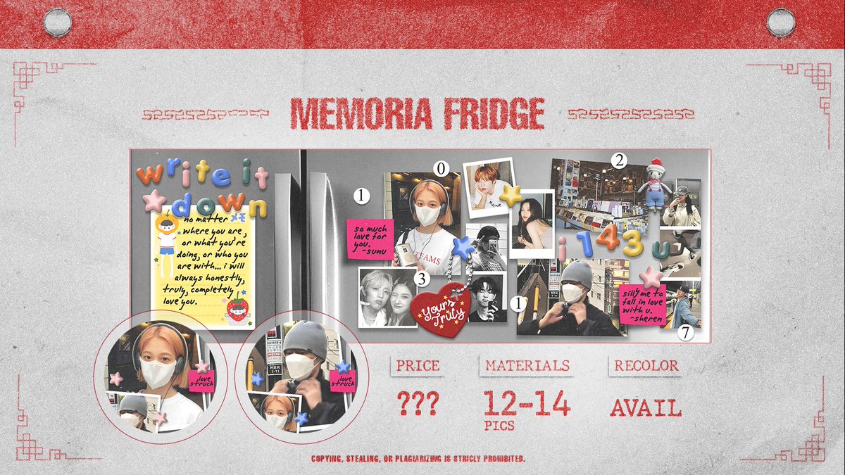 hai! kenalan sama anak baru aku yg fotonya segambreng tapi bisa random (lagi) ini yuk, namanya Dormie Locker n Fridge Memoria! buat temen temen yang liat boleh tolong ospek? bisa DM aku ya bila merasa ada kesamaan dengan BA lain, makasih banyak <3

#zonauang
