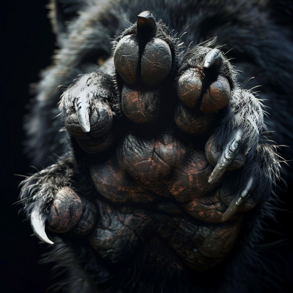 A werewolf paw.