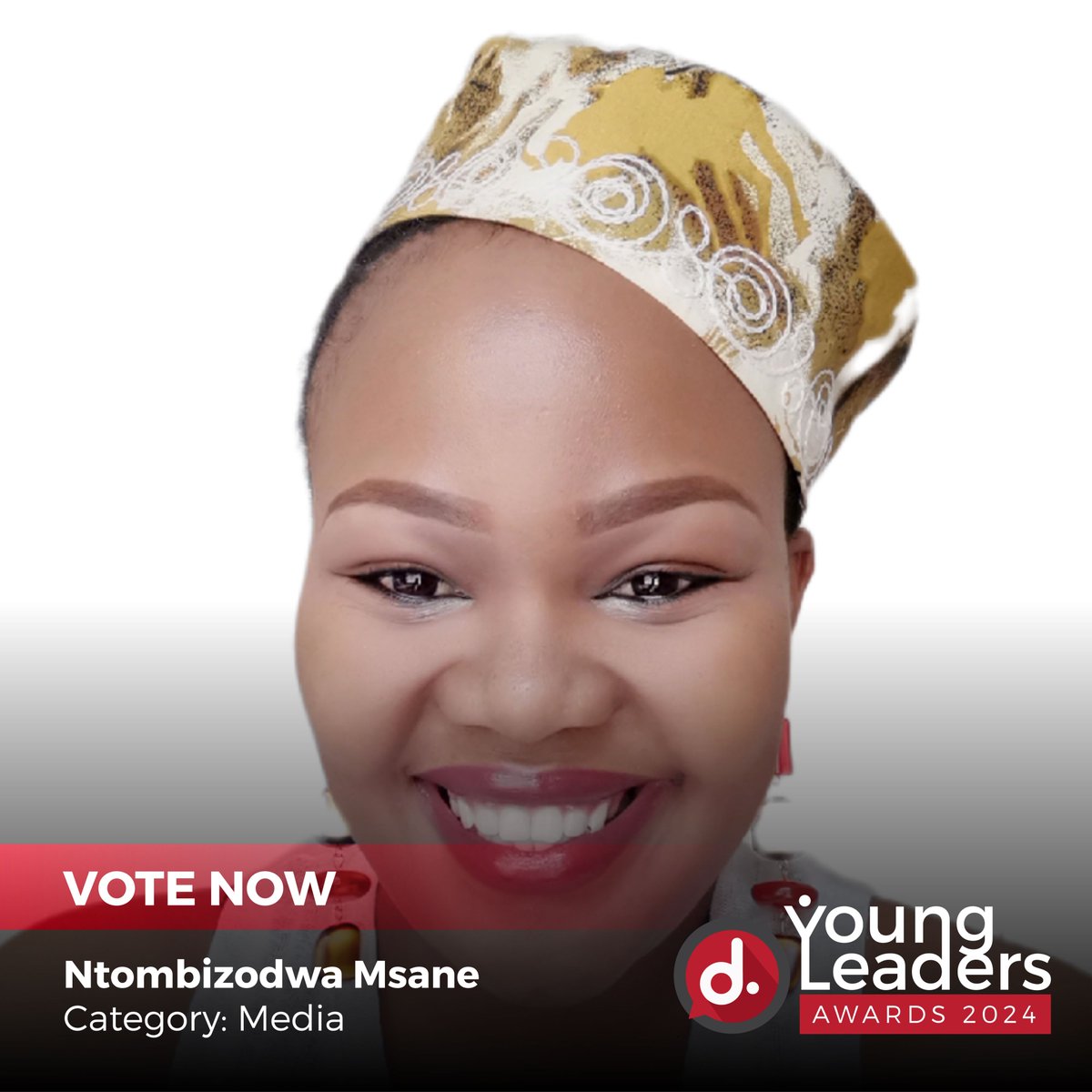 Ntombizodwa Msane has been nominated in the Young Leaders Award: Media.

Cast your vote here: dears.africa/young-leaders-…

❗️Public voting closes: 30 April 2024