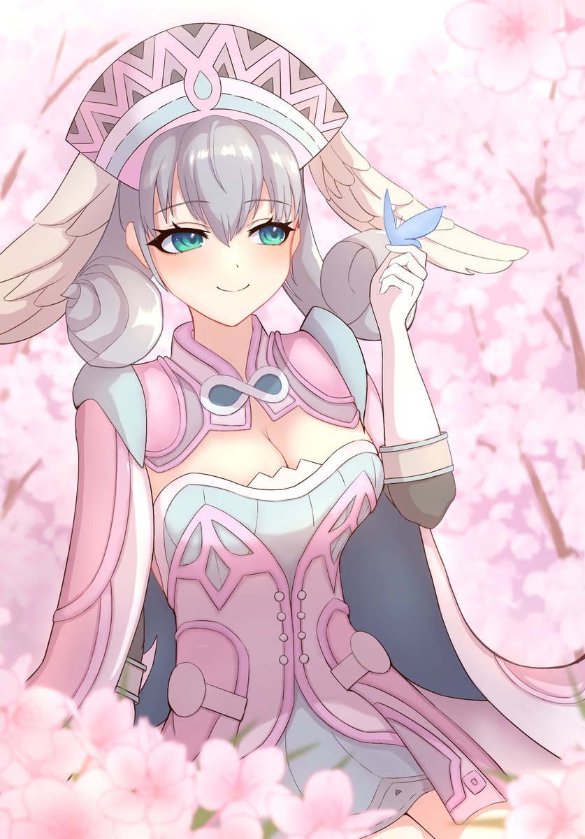 咲き誇る桜の下で
#ゼノブレイド #XenobladeChronicles