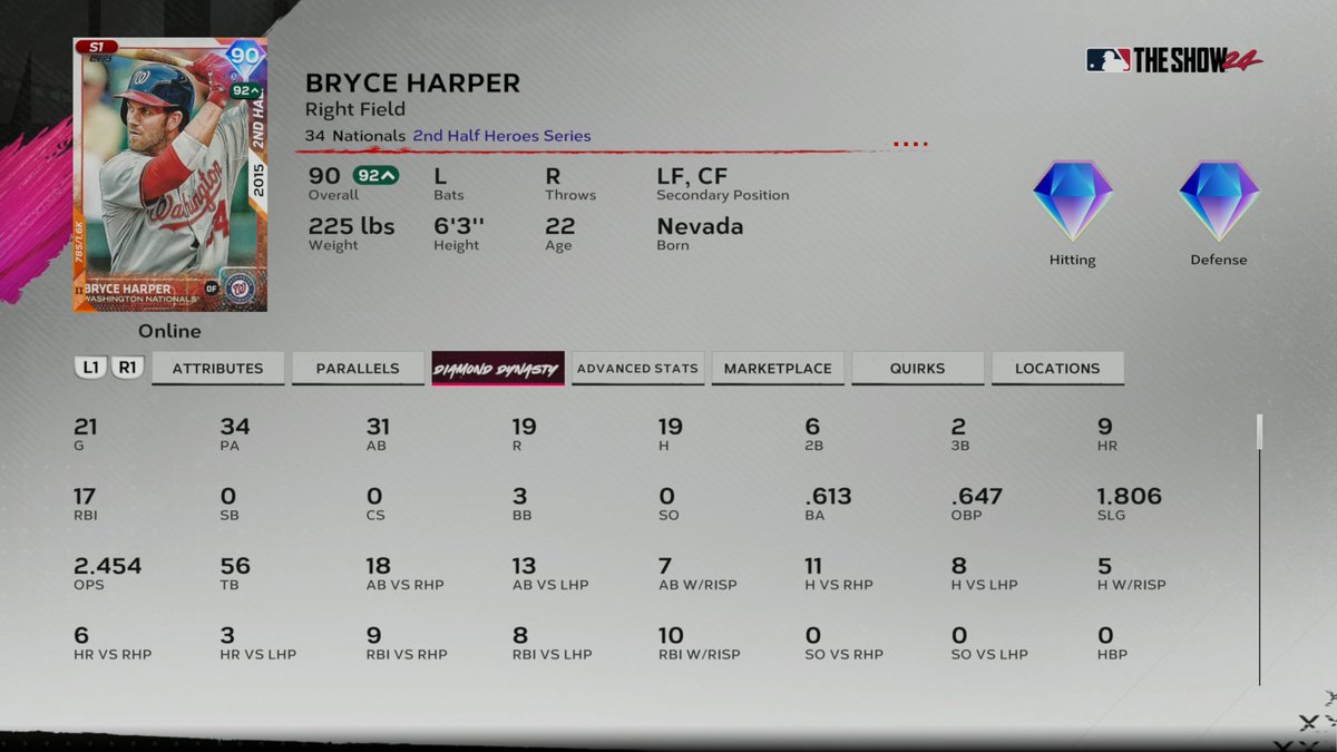 Yea I'm loving this Bryce Harper so far...