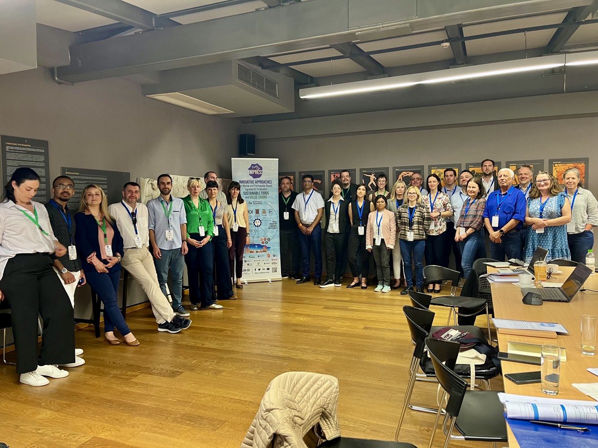 FoodscaleHub's tweet image. 🐟 The 2nd Annual Consortium Meeting of the @IMPRESS_EU Project started in Thessaloniki, hosted by @FoodscaleHub Greece. IMPRESS partners from 7 countries will showcase achievements and outline future endeavors over two days. #IMPRESS #HorizonEU #ResearchImpact #Thessaloniki