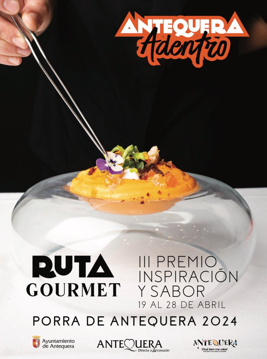 ℹ️ Información de servicio público 
🍽️ III edición de Antequera Adentro
🍅 III Ruta Gourmet Porra Antequerana

👉🏼Consulta toda la información:
marbellaallstars.es/la-iii-edicion…

Del 19 al 28 #abril