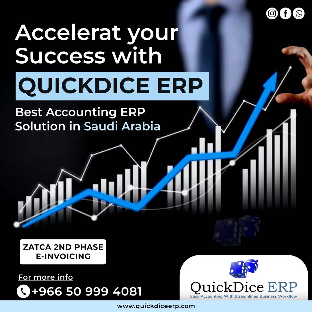 Unlock business success with Quickdice ERP: streamline operations, boost productivity & accelerate growth. Say goodbye to inefficiencies, hello to success! #pulseinfotech #quickdice #quickdiceinvocing #financesoftware #saudiarabia #ksa  

🌐quickdiceerp.com