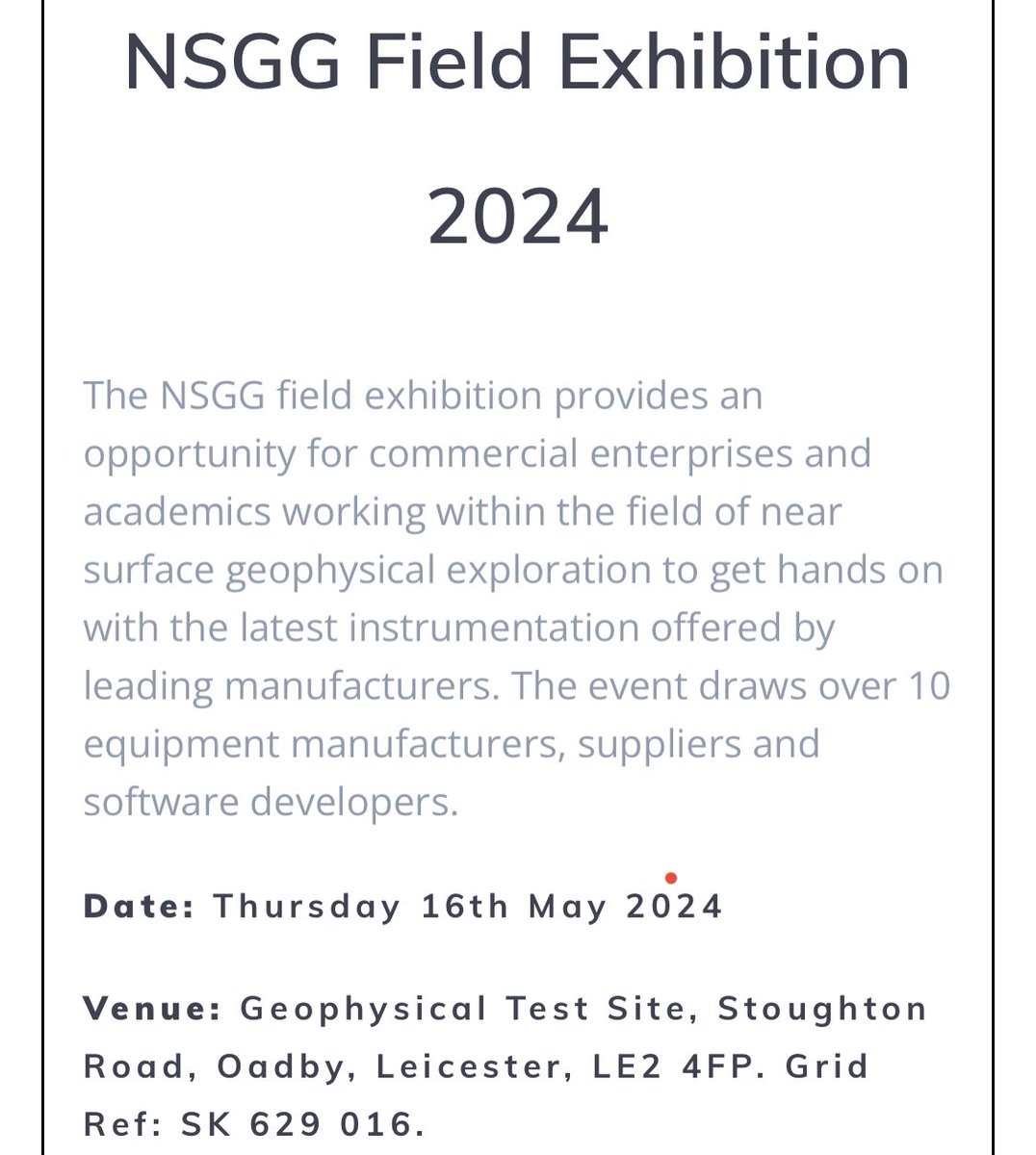 Near Surface Geophysics Group tweet media