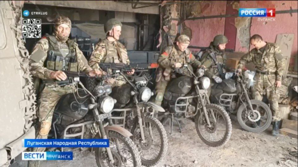 The motorcycle boys from Luhansk that rushed a Ukrainian trench as it was being suppressed by artillery fire. They then managed to take it over.