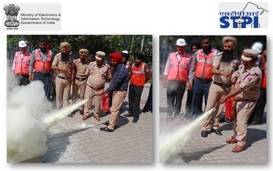 @STPIMohali conducted a mock fire drill by successfully extinguishing fires of various classes, ensuring safe evacuation of all personnel. The drill also showcased different rescue techniques & served as a valuable test for the effectiveness of #firefighting equipment.