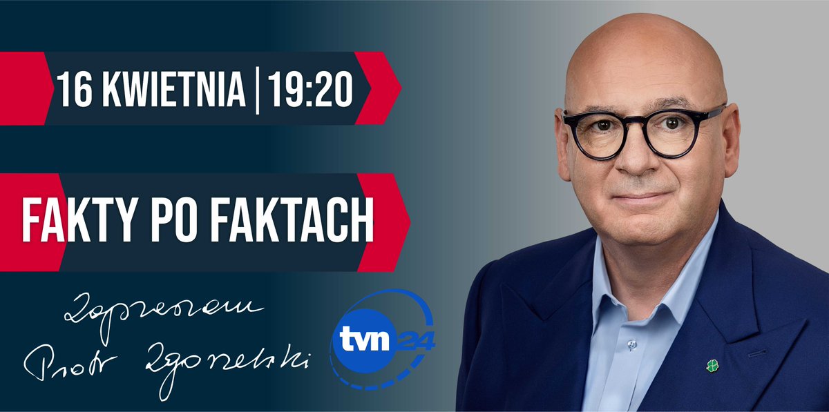 .@faktypofaktach na antenie @tvn24. Zapraszam dziś o 19:20. @nowePSL | @TrzeciaDroga_PL