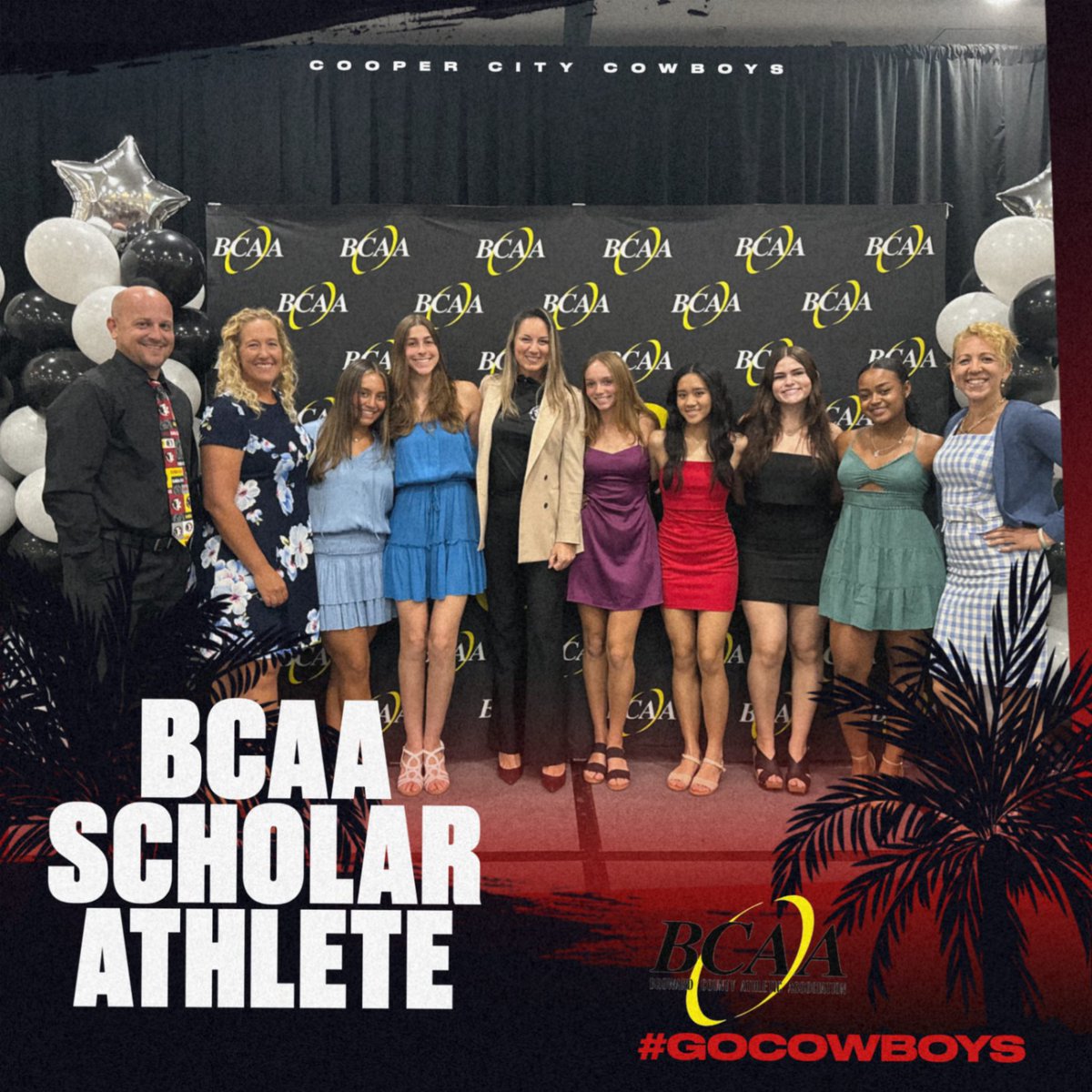Congratulations to the Cowboys' Scholar Athletes honored last night at the BCAA Scholar Athlete Banquet. CCHS had two scholarship award winners, The Superintendent Scholarship Award and the BSN Sports Scholarship Award. Go Cowboys! @Principal_CCHS @CooperCityHigh