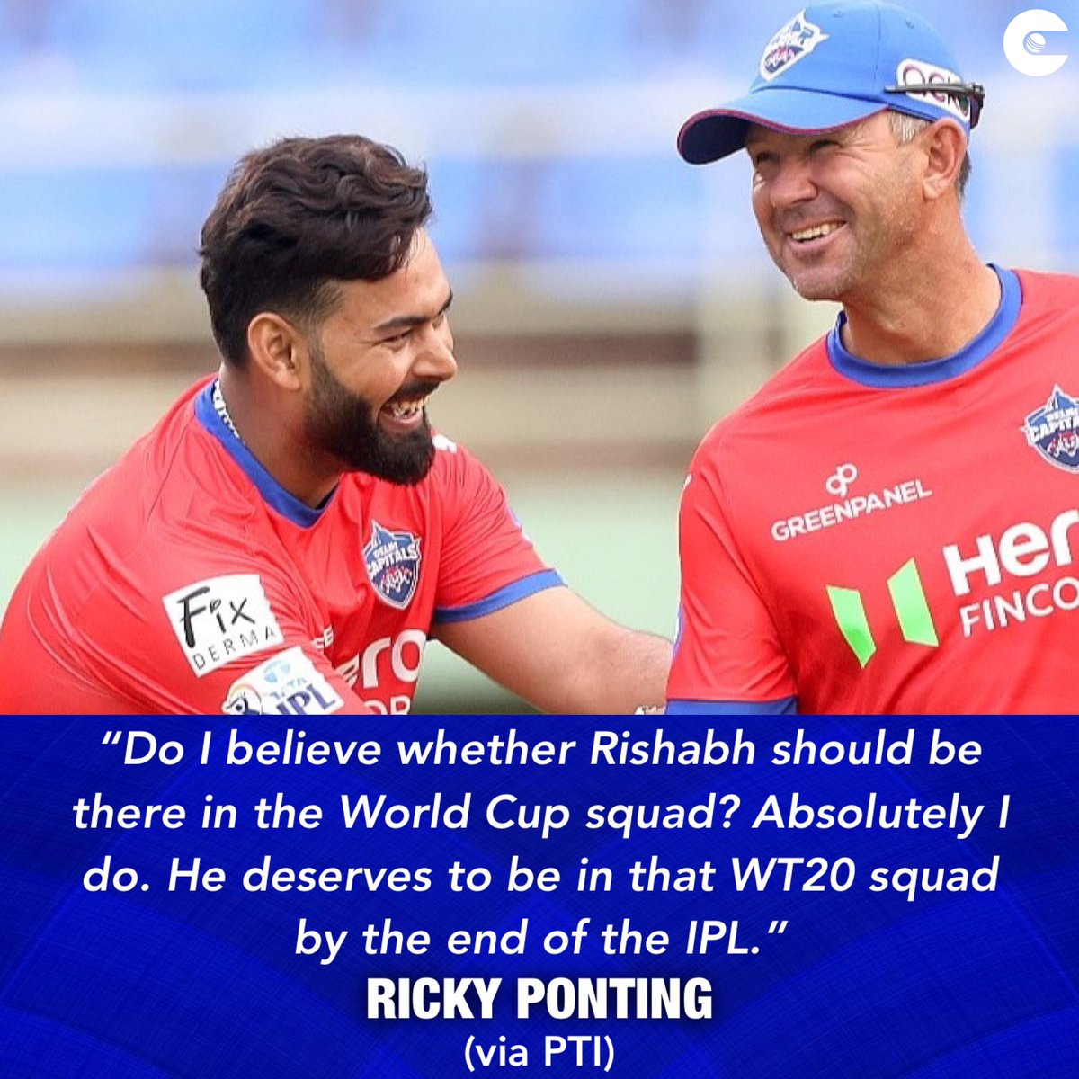 #DelhiCapitals head coach #RickyPonting backs #RishabhPant to play in the #T20WorldCup.

#IPL2024 #DC #TeamIndia