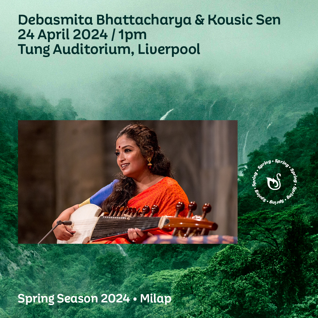 SOLD OUT! If you have a ticket & are now unable to make it, please make sure to return your ticket so others can enjoy the show instead. Debasmita Bhattacharya (sarod) & Kousic Sen (tabla) revitalise the timeless essence of #Hindustani music @TungAuditorium #Liverpool