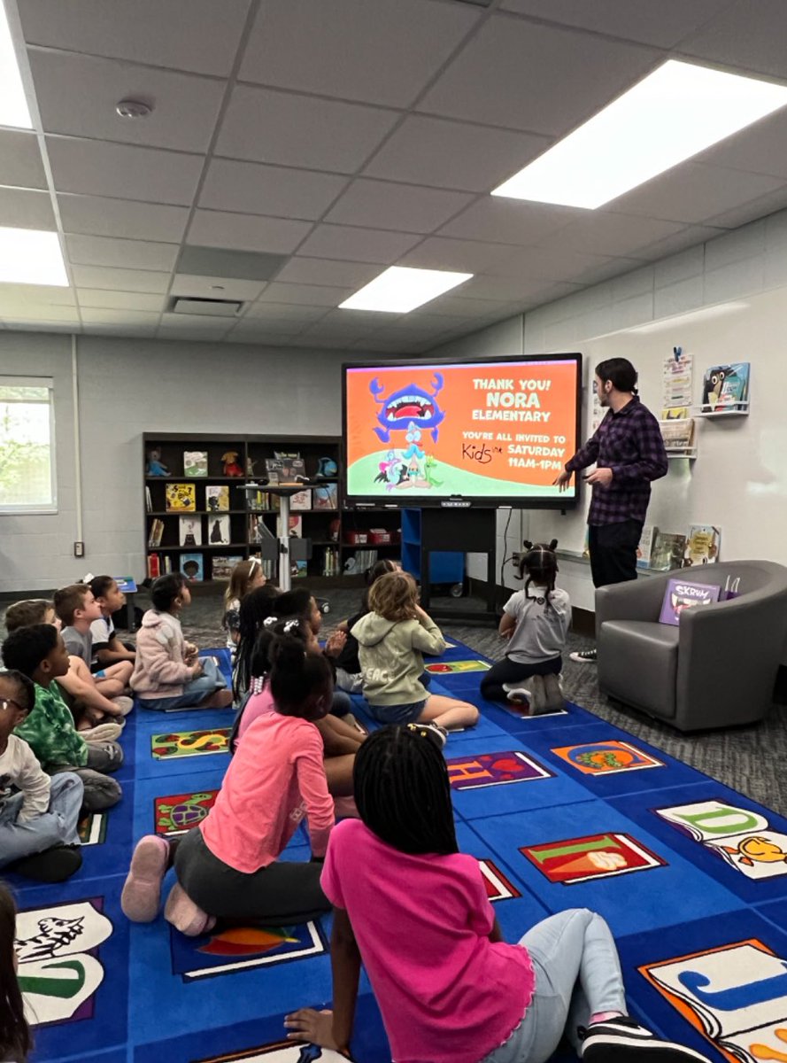 Author Bernard Gumz is visiting with each 1st grade class this week to share his latest book SKRUM! It is so great for our students to have opportunities like this to engage with authors, ask questions, and learn about the writing process. @msdwt