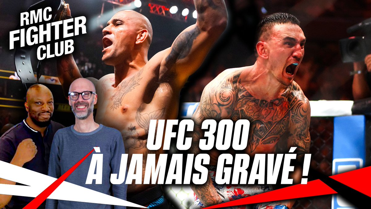 LexaB's tweet photo. 📻🔥 Holloway iconique, Pereira destructeur... L'UFC 300 a tenu toutes ses promesses. Ça méritait un loooong débrief (1h15) du RMC Fighter Club avec l'ami @DamelOmar en guest @BabaSmirs 

➡️ Version audio : https://t.co/ACVaPgPf7N
➡️ Version vidéo : https://t.co/WEdwlDf255 https://t.co/BKUPflDjm9