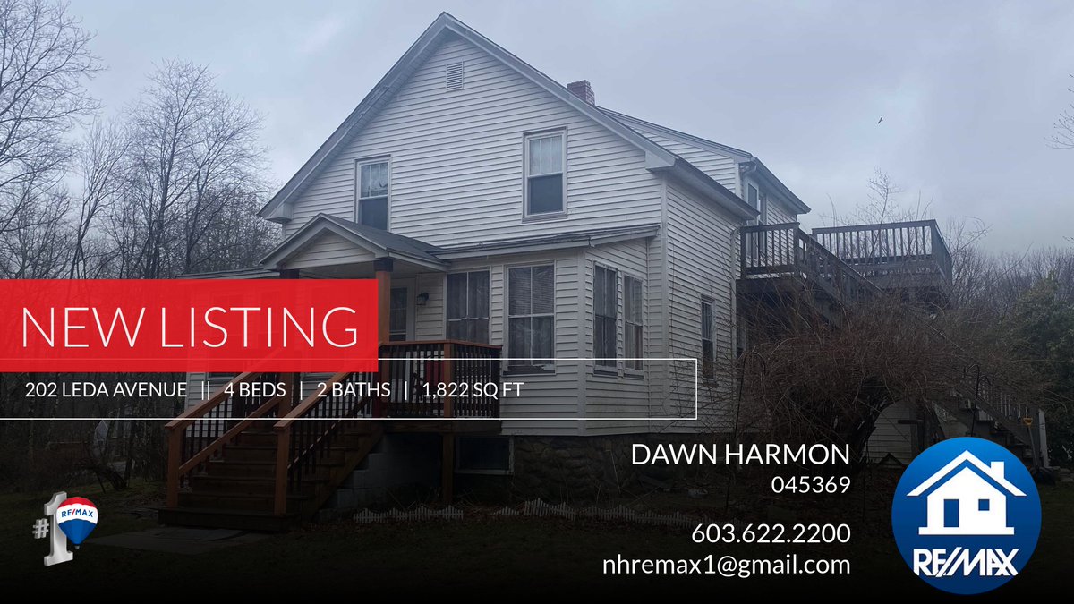 603eXp's tweet photo. 📍 New Listing 📍 Take a look at this fantastic new property that just hit the market located at 202 Leda Avenue in Manchester. Reach out here or at 603.622.2200 for more information!

Dawn Harmon https://t.co/EOqUXy6KCV https://t.co/sscK76eBkE