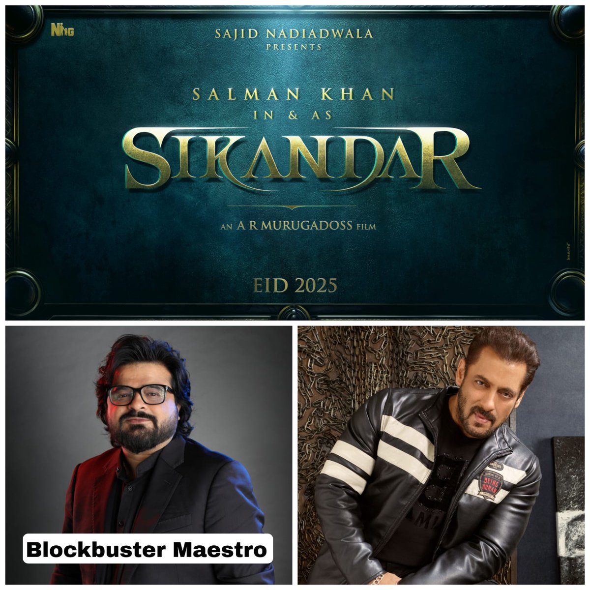 Joining the blockbuster trio of @BeingSalmanKhan, #SajidNadiadwala, and @ARMurugados, #PritamChakraborty comes on board as a music director of #SIKANDAR!
SIKANDAR releasing in cinemas near you on EID 2025!
@NGEMovies @WardaNadiadwala #SikandarEid2025