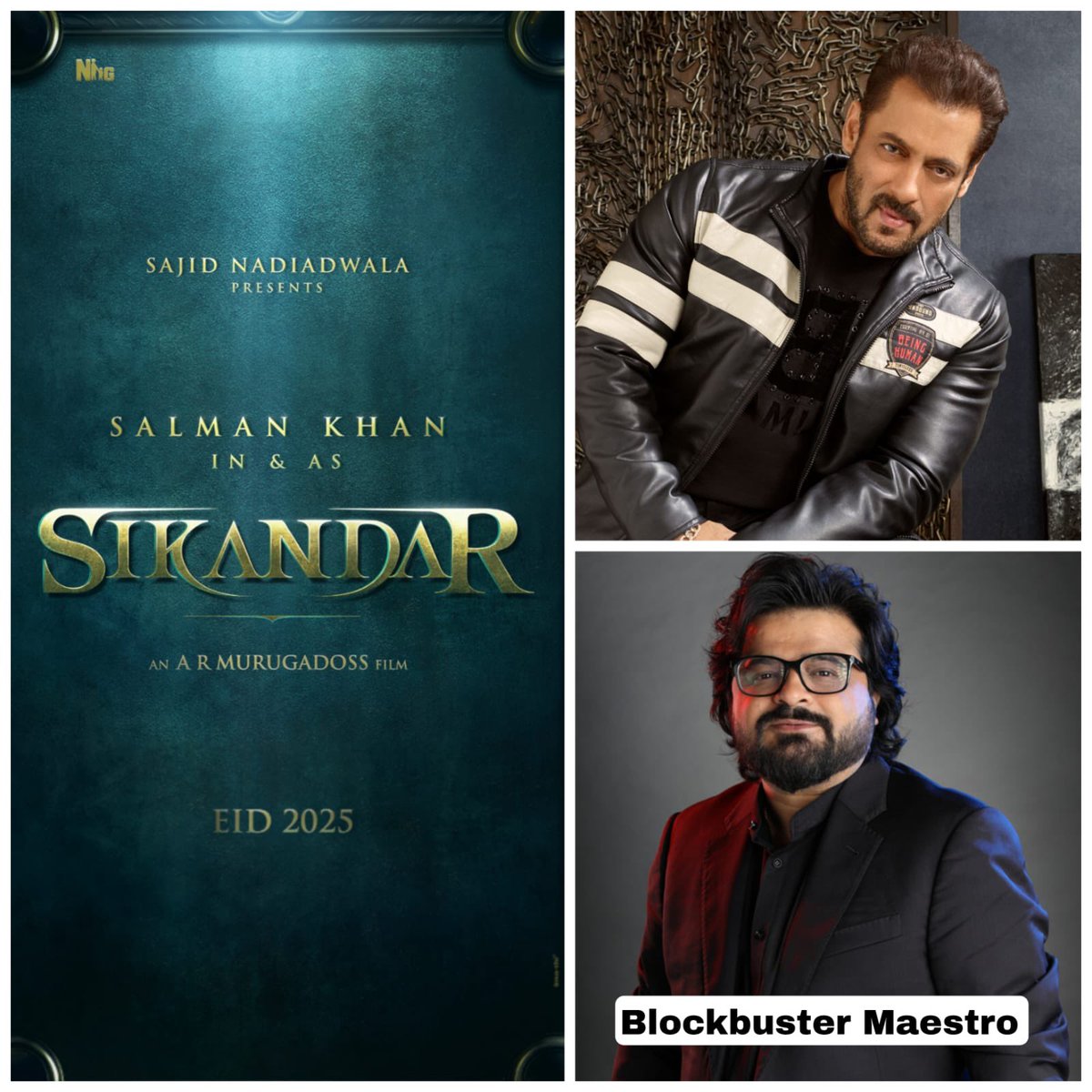 #SIKANDAR musical chords will be designed by #PritamChakraborty ! 

After the titans like #SalmanKhan, #SajidNadiadwala, and @ARMurugados, this one is yet another big name joining the mega project 💫

Get ready for SIKANDAR in cinemas near you on EID 2025!