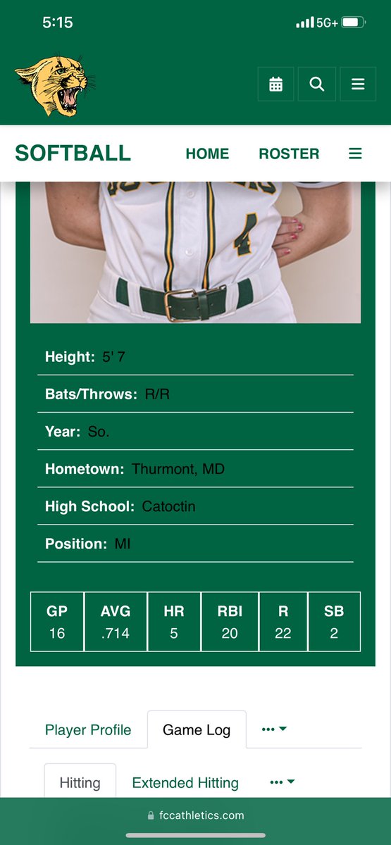 Uncommitted Sophomore
#1 batting average in NJCAA region 20
Current stats