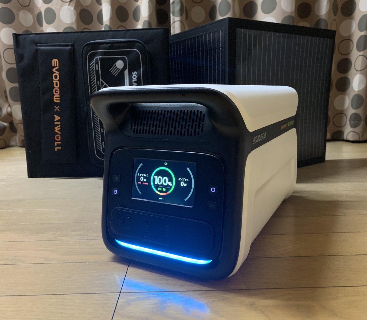 wolis2's tweet photo. ポータブル電源を購入しましたので、OCR試験機の出力テストです。
EVOPOW × emoose GigaX1500 1500kWh 2400W 15.4kg

■OCR-50CK
　　　　　(10A)　 (15A)　 (25A)　 (35A)　 (45A)
25Aﾚﾝｼﾞ　329W　751W
50Aﾚﾝｼﾞ　123W　250W　716W　1530W　2385W

45A出力までが限界のようです。 https://t.co/lk2JYZUw6m