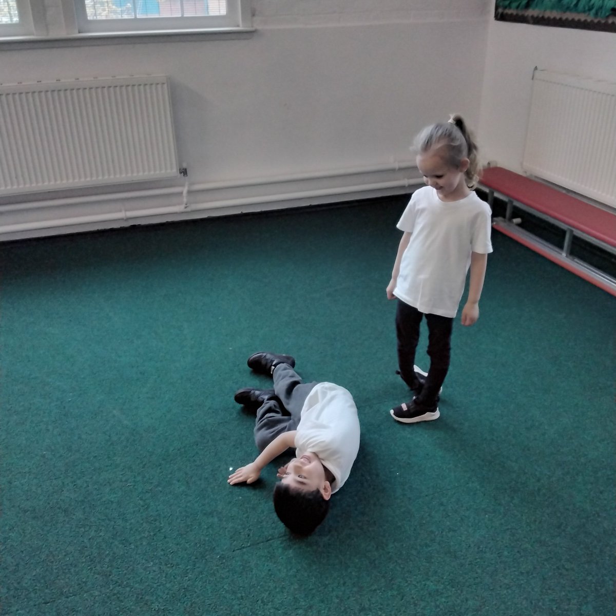 wyndclf's tweet photo. Nursery have been performing the nursery rhyme 'Jack and Jill' in pairs as part of our PE lesson. #Nursery #WPS #CompletePE #Leightrust #EYFS #PD #Music https://t.co/neql8FK3ri