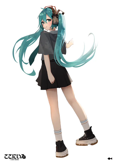 あたたかい水族館( ) 1st EP 『ここにいる EP』のジャケットイラストを描きました!!初音ミクが、ここにいる。 