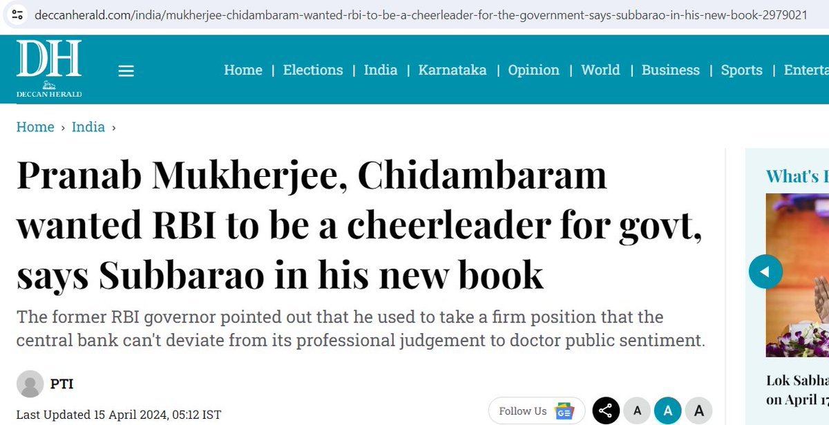 Big news going unnoticed Former RBI governor Subbarao says UPA pressured him to predict higher GDP growth Where are those who cry 'independence of institutions'? If Raghuram Rajan had made these allegations against Modi, entire media would have jumped Why not give same…