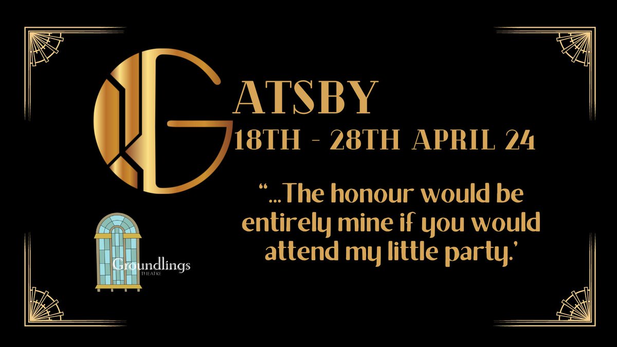 The elegance and decadence of the roaring 20s is headed to @GroundlingsUK from this Thursday, with an adaptation of F. Scott Fitzgerald's The Great Gatsby. As well as the main show there will be free workshops to learn the Charleston. 💃 Details: visitportsmouth.co.uk/whats-on/gatsb…