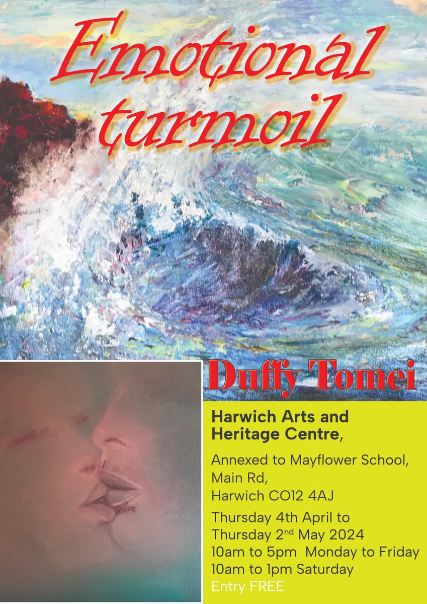 If you haven't already, then make sure you come and check out Duffy Tomei's latest exhibition at the Harwich Arts & Heritage Centre. #art #community #harwich