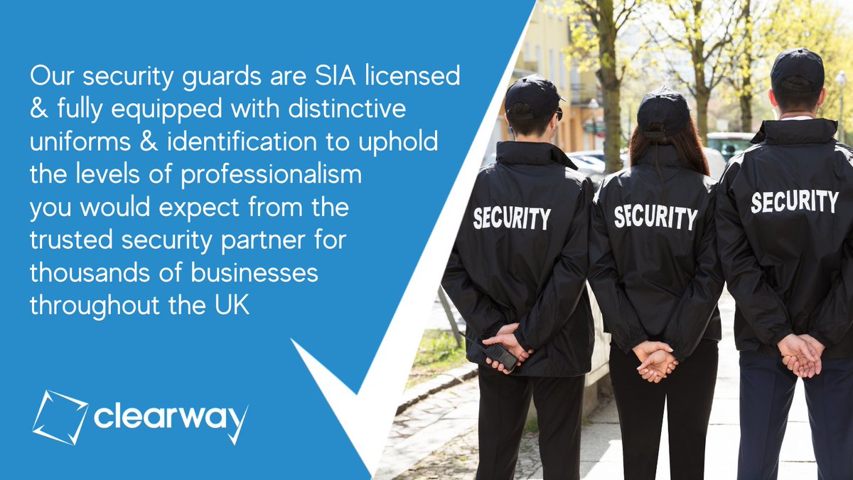 Our security guards are SIA licensed & fully equipped with distinctive uniforms & identification to uphold the levels of professionalism you would expect from the trusted security partner for thousands of businesses throughout the UK: ow.ly/uybN50Rg920 #securityguard