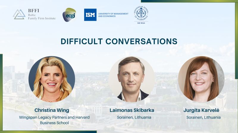 📢 Practitioner workshop spotlight! 👥Speakers: 💠 Laimonas Skibarka and Jurgita Karvelė (@SORAINEN_Latvia) will share about the general trends with family governance agreements in the Baltics. 💠 Christina Wing (Wingspan Legacy Partners and @HarvardHBS) will discuss difficult…