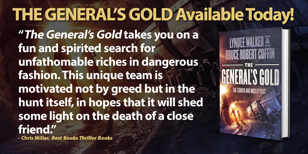 THE GENERAL'S GOLD by @LynDeeWalker and @coffin_bruce (pub. by @SvrnRvrPublish) is available today. Hopefully, you will follow them and buy the book. Read the team’s review: bestthrillerbooks.com/chris-miller/t…