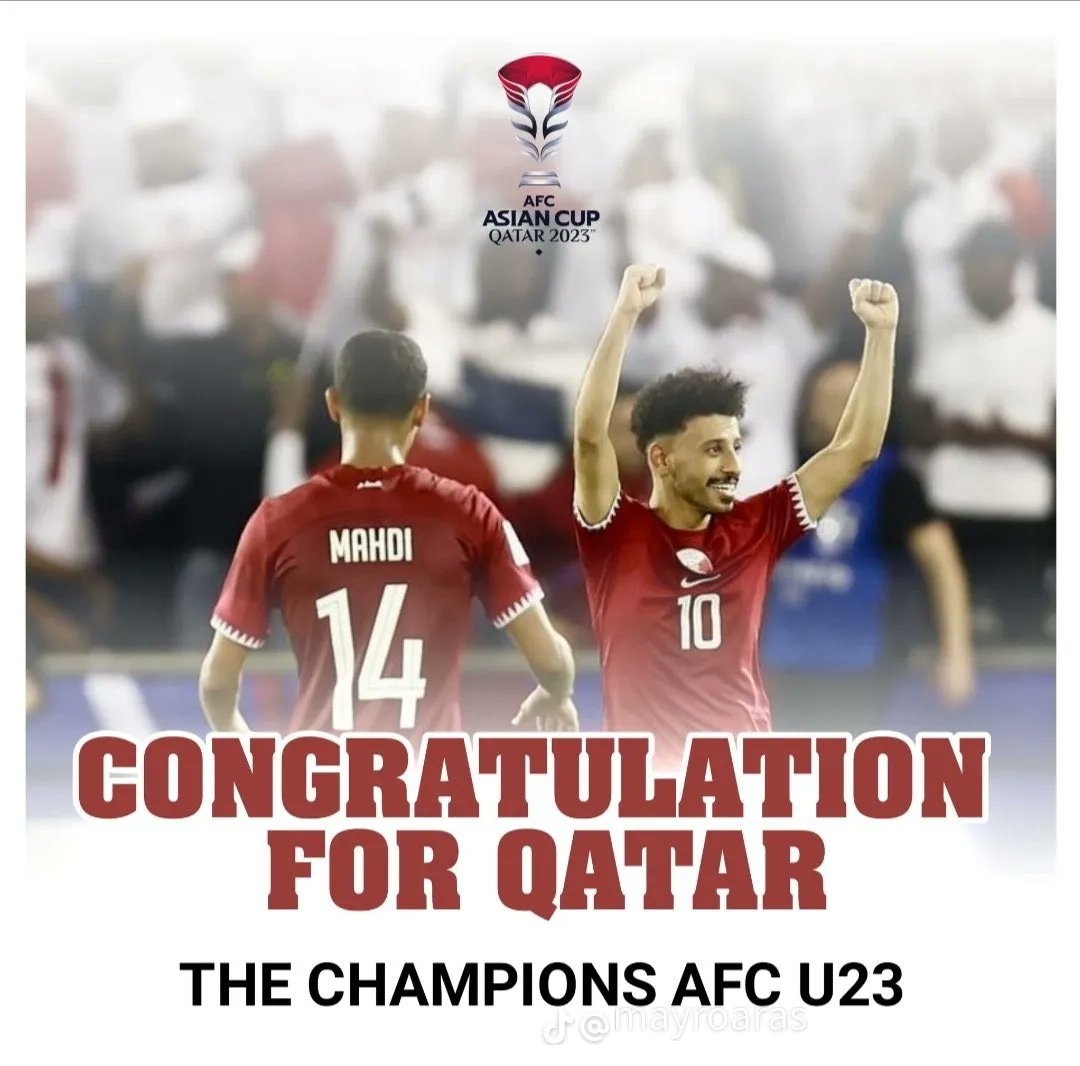 @SiaranBolaLive #QatarMoneyCup 
#QatarMoneyChampionship 
#AFCU23AsiaFunnyCupU23 
#afc