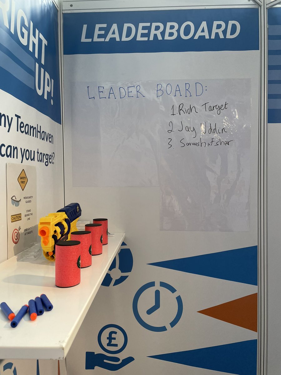 teamhaven's tweet photo. Roll-up, roll-up! There have been 3 winners already today!

Come see us next to the stage in the #POPAIzone to see if you have what it takes to shoot down all four targets and win a prize!

#vmds2024 @VMDisplayShow https://t.co/kU31JkcWtl